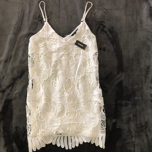 White Express Mini Dress